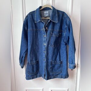Women’s 90’s LA Blue Jeans Button Front Denim Jacket Size 3X